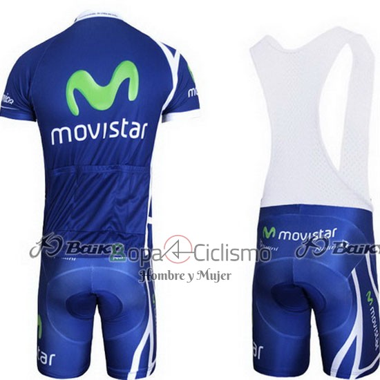 Movistar Ropa Ciclismo Culotte Corto 2011 Mangas Cortas Azul